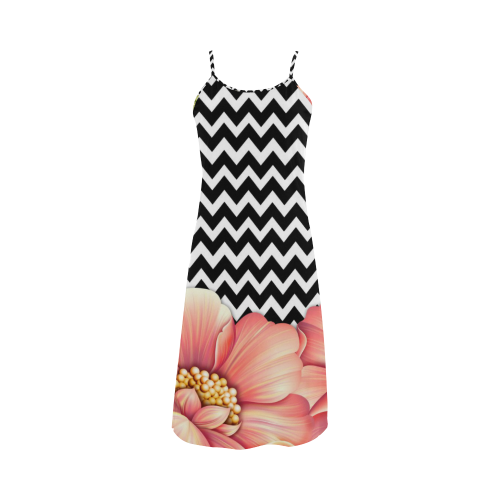 flower power Alcestis Slip Dress (Model D05)