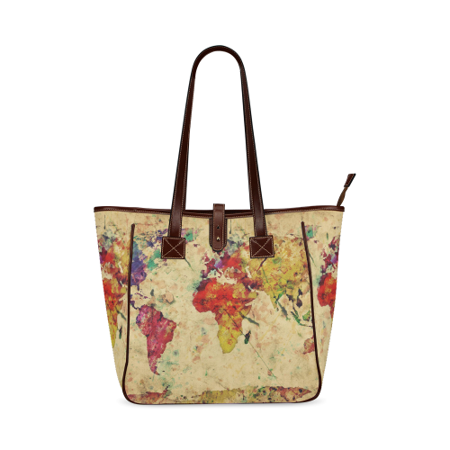 Retro style Old Map Classic Tote Bag (Model 1644)