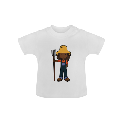 Farm Girl -future farmer illustration Baby Classic T-Shirt (Model T30)