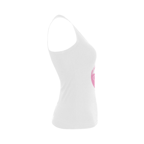 best mom pink mother Women's Shoulder-Free Tank Top (Model T35)