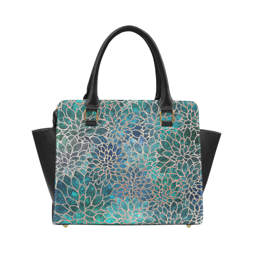 Floral Abstract 1 Classic Shoulder Handbag (Model 1653)