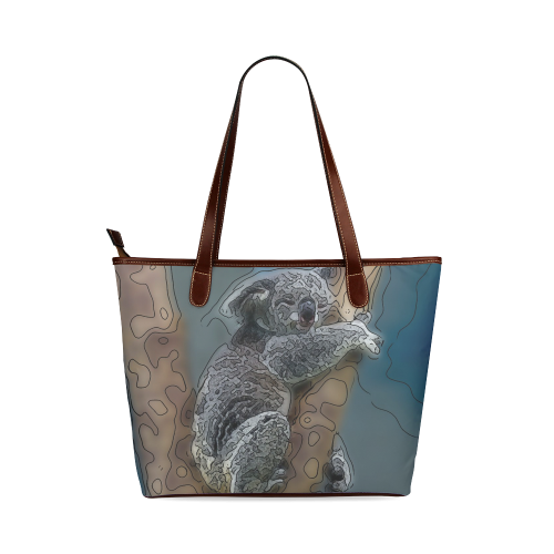 animal artstudion 16416 koala Shoulder Tote Bag (Model 1646)