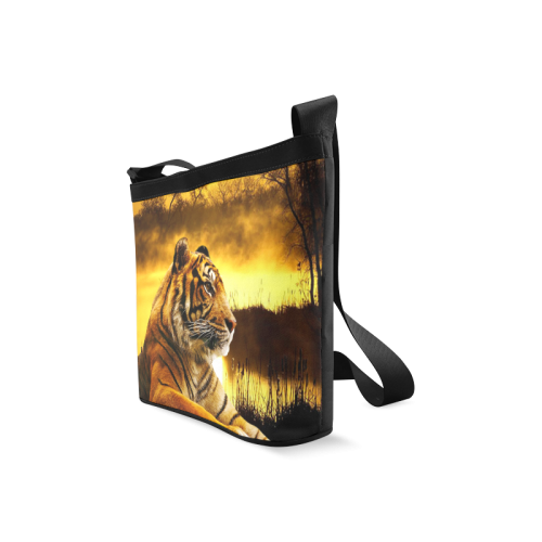 Tiger and Sunset Crossbody Bags (Model 1613)