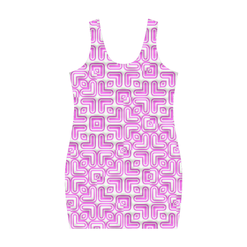 funny vivid pattern 7 Medea Vest Dress (Model D06)