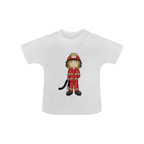 Fire fighter - girl gear when I grow up Baby Classic T-Shirt (Model T30)