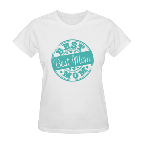 best mom teal mother Sunny Women's T-shirt (Model T05)