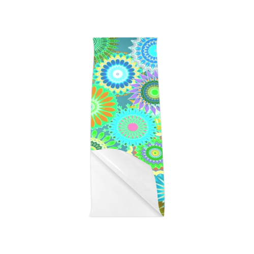 Funky flowers green Poster 12"x36"