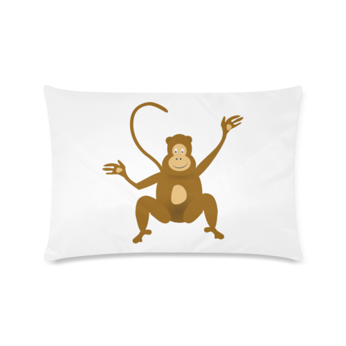 Funky Monkey Custom Rectangle Pillow Case 16"x24" (one side)