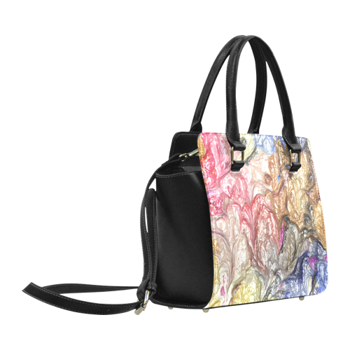 strange abstract 6 Classic Shoulder Handbag (Model 1653)