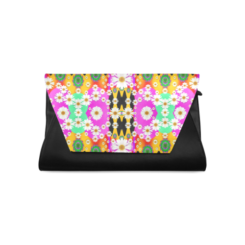 flowers above and under the peaceful sky Clutch Bag (Model 1630)