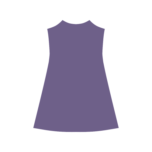 Gentian Violet Color Accent Alcestis Slip Dress (Model D05)