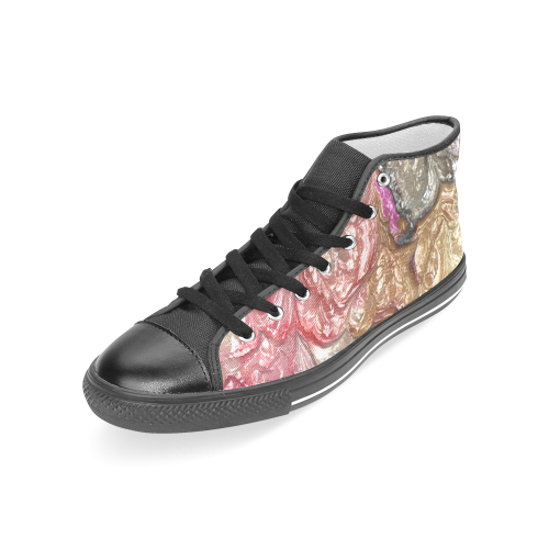 strange abstract 6 Women's Classic High Top Canvas Shoes (Model 017)