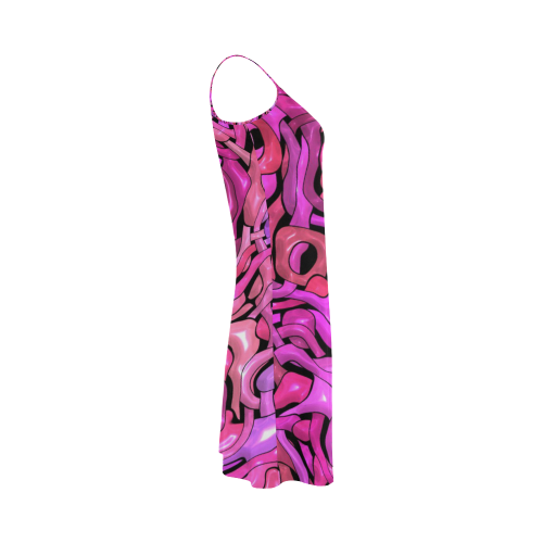 intricate emotions,hot pink Alcestis Slip Dress (Model D05)