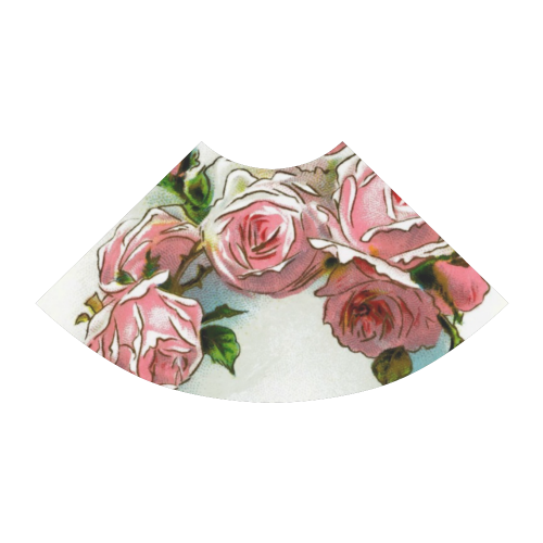 Vintage Pink Rose Floral Atalanta Sundress (Model D04)