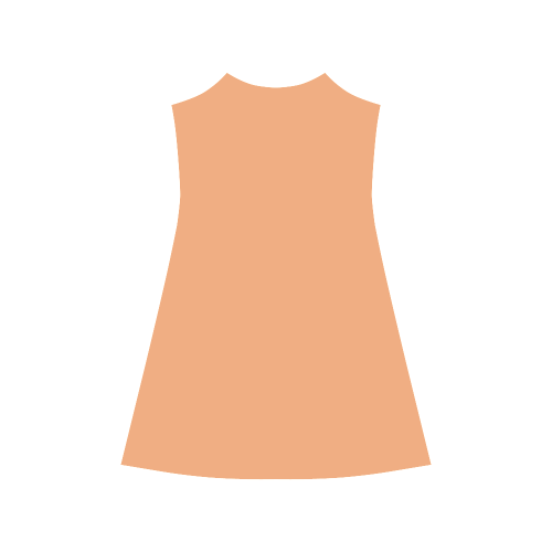 Pumpkin Color Accent Alcestis Slip Dress (Model D05)