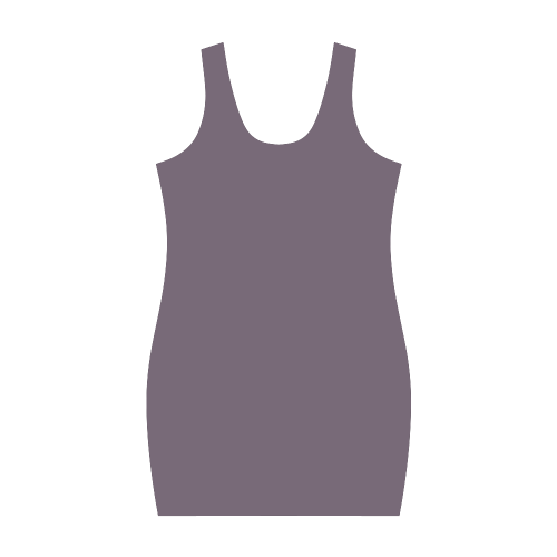 Vintage Violet Color Accent Medea Vest Dress (Model D06)