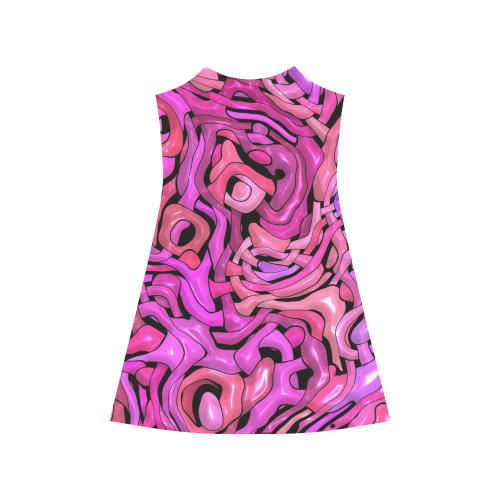 intricate emotions,hot pink Alcestis Slip Dress (Model D05)