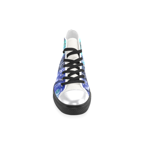 strange abstract 1 Women's Classic High Top Canvas Shoes (Model 017)