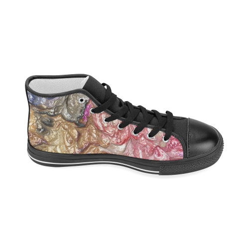 strange abstract 6 Women's Classic High Top Canvas Shoes (Model 017)