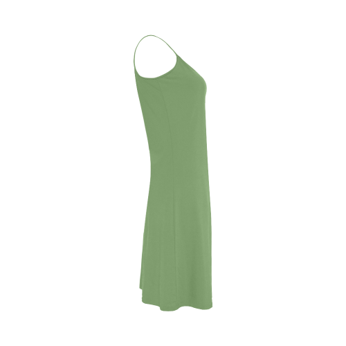 Green Tea Color Accent Alcestis Slip Dress (Model D05)