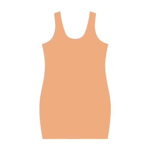 Pumpkin Color Accent Medea Vest Dress (Model D06)