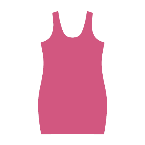 Raspberry Sorbet Color Accent Medea Vest Dress (Model D06)