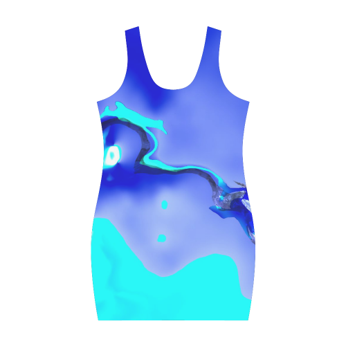 Abstract Fate, ocean Medea Vest Dress (Model D06)