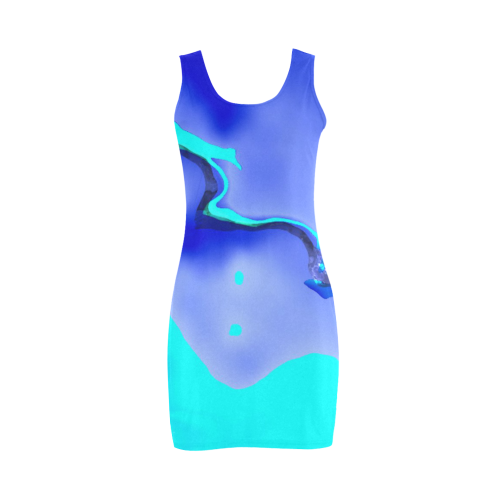 Abstract Fate, ocean Medea Vest Dress (Model D06)