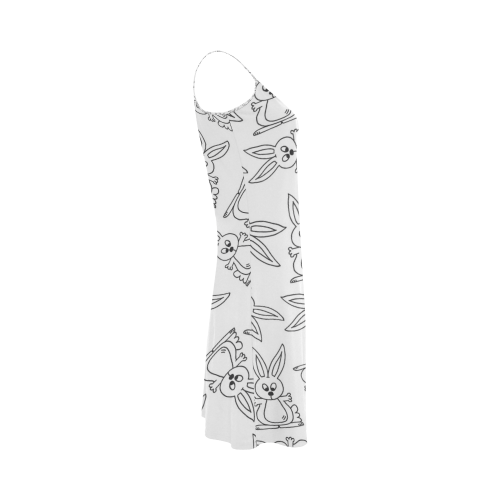 Bunny Pattern Alcestis Slip Dress (Model D05)