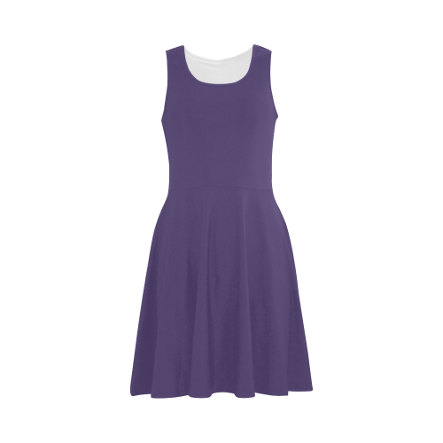 Gentian Violet Color Accent Atalanta Sundress (Model D04)