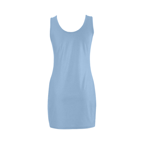 Placid Blue Color Accent Medea Vest Dress (Model D06)