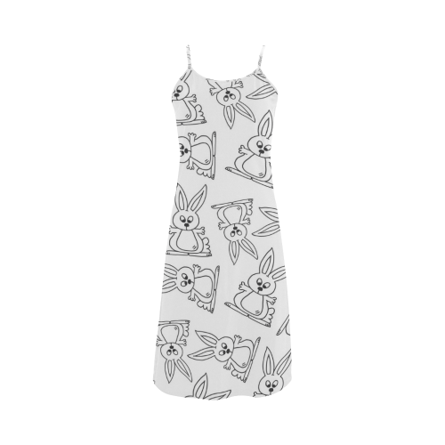 Bunny Pattern Alcestis Slip Dress (Model D05)