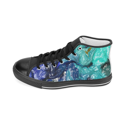 strange abstract 1 Men’s Classic High Top Canvas Shoes (Model 017)