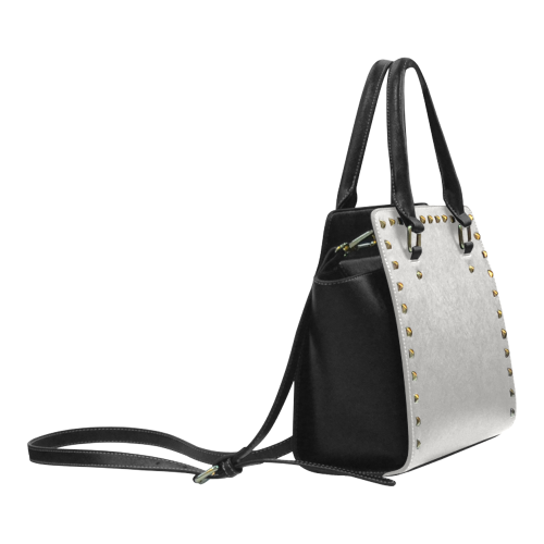 Paloma Color Accent Rivet Shoulder Handbag (Model 1645)