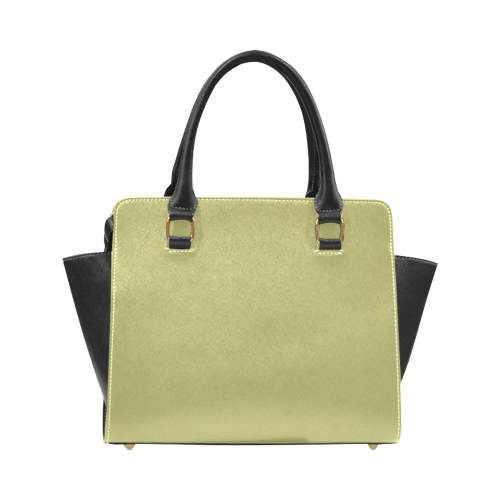 Moss Color Accent Rivet Shoulder Handbag (Model 1645)