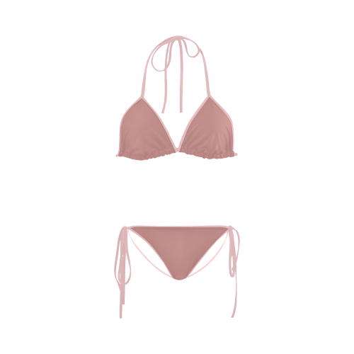 Rosette Color Accent Custom Bikini Swimsuit