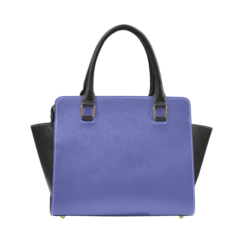 Royal Blue Color Accent Rivet Shoulder Handbag (Model 1645)