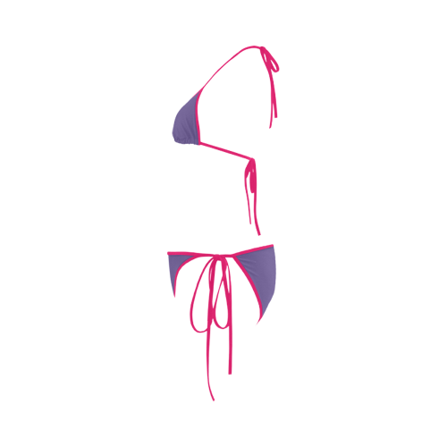 Ultra Violet Color Accent Custom Bikini Swimsuit