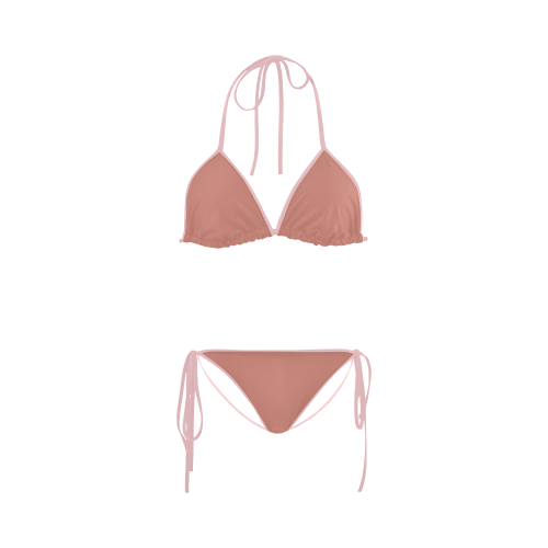 Terra Cotta Color Accent Custom Bikini Swimsuit