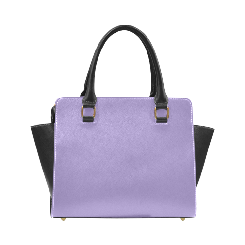 Paisley Purple Color Accent Rivet Shoulder Handbag (Model 1645)