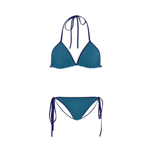 Blue Sapphire Color Accent Custom Bikini Swimsuit