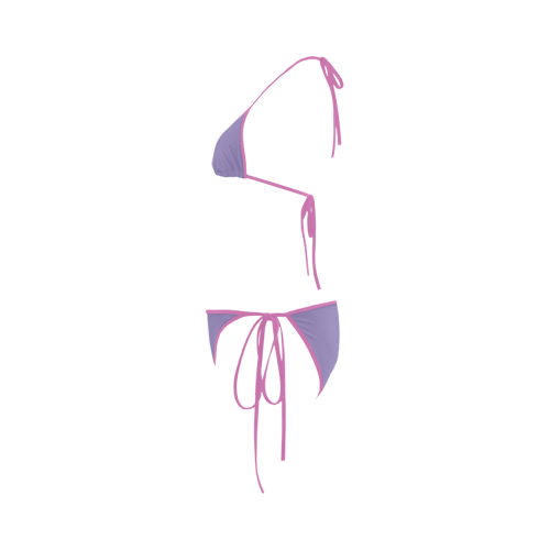 Paisley Purple Color Accent Custom Bikini Swimsuit