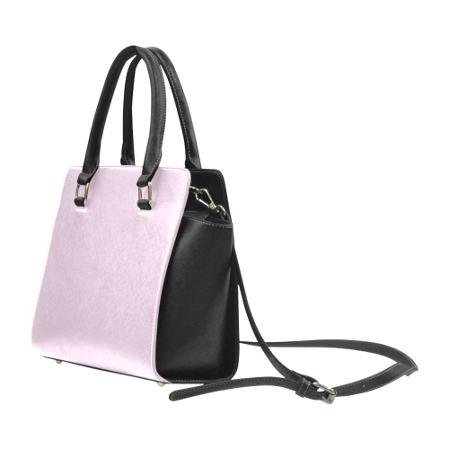 Winsome Orchid Color Accent Rivet Shoulder Handbag (Model 1645)