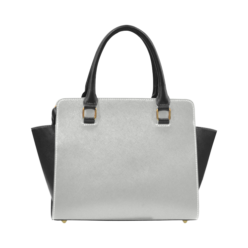 Silver Color Accent Rivet Shoulder Handbag (Model 1645)