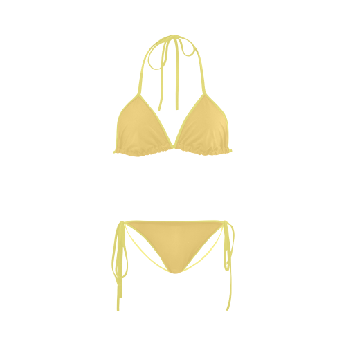 Lemon Drop Color Accent Custom Bikini Swimsuit