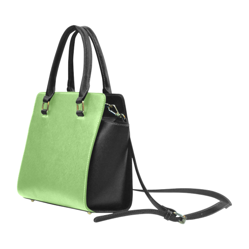 Kiwi Color Accent Rivet Shoulder Handbag (Model 1645)