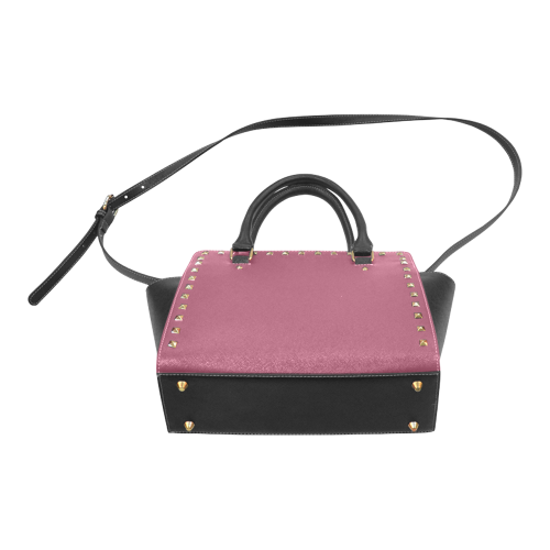 Anemone Color Accent Rivet Shoulder Handbag (Model 1645)