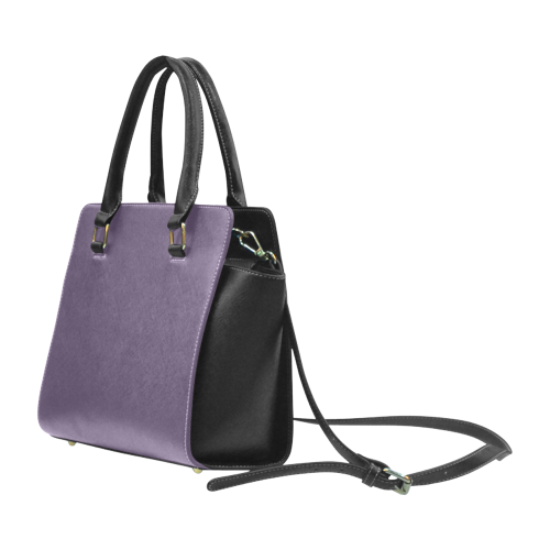 Indigo Color Accent Rivet Shoulder Handbag (Model 1645)