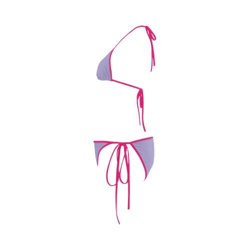 Violet Tulip Color Accent Custom Bikini Swimsuit
