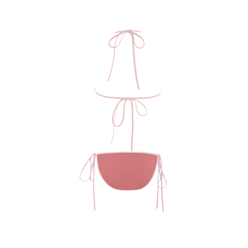 Tea Rose Color Accent Custom Bikini Swimsuit